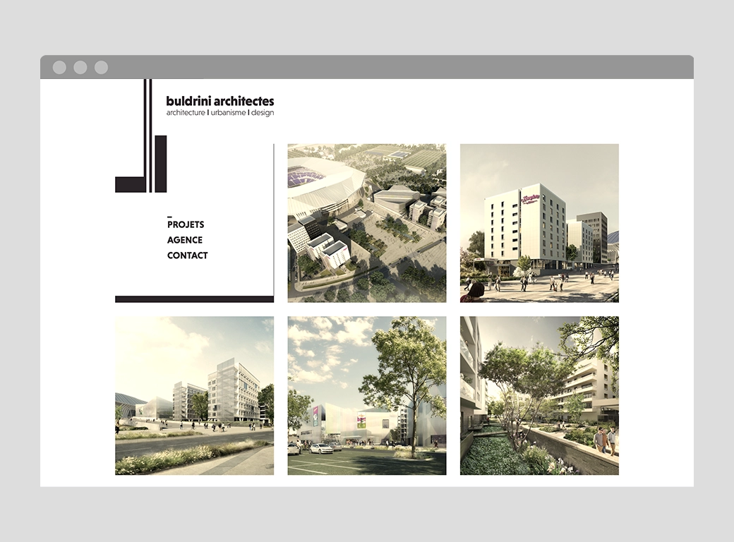 Visuel représentant la page d‘un projet