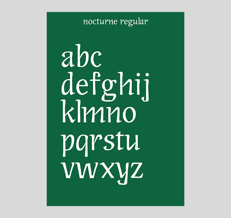 Alphabet de la police Nocturne